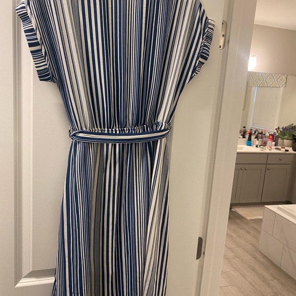 Striped Blue Dress - Picture 2 of 2